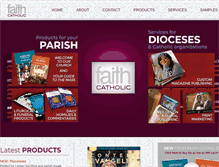 Tablet Screenshot of faithcatholic.com